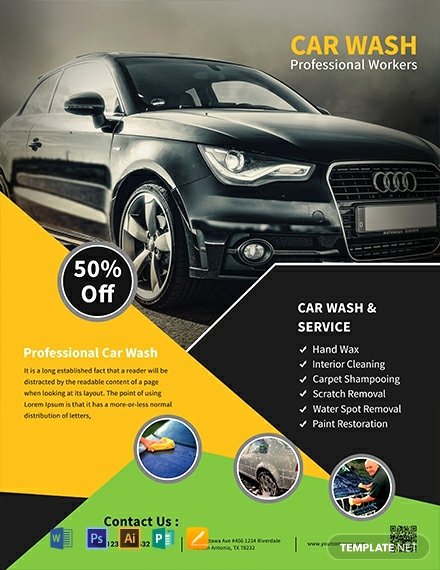 Car Wash Flyers Template Lovely 10 Free Car Wash Flyer Templates Word Psd Indesign Apple Pages Publisher