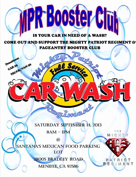 Car Wash Fundraiser Flyers Best Of Heritage Hs Band Holds Car Wash Fundraiser Saturday Sept 14