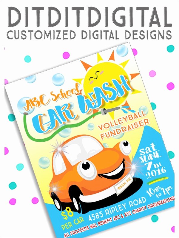 Car Wash Fundraiser Flyers New 18 Car Wash Flyer Designs &amp; Examples – Psd Ai Word