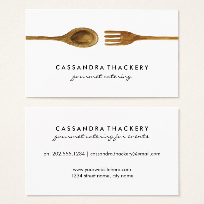 Catering Business Card Ideas Unique 22 Catering Business Card Templates Ai Word Psd