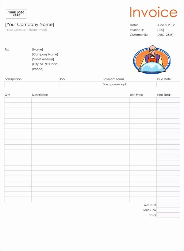 Catering order forms Template Elegant Catering Invoice Excel Mike In 2019