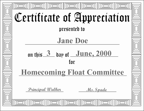Certificate Of Appreciation for Teachers Elegant Certificates &amp; Memories Free Custom Pdfs
