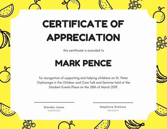 Certificate Of Appreciation for Teachers Elegant Customize 89 Appreciation Certificate Templates Online Canva