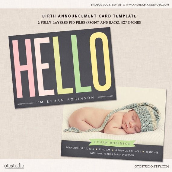 Chalkboard Baby Announcement Template Best Of Items Similar to Birth Announcement Card Template Chalkboard for Graphers Psd Chalkboard