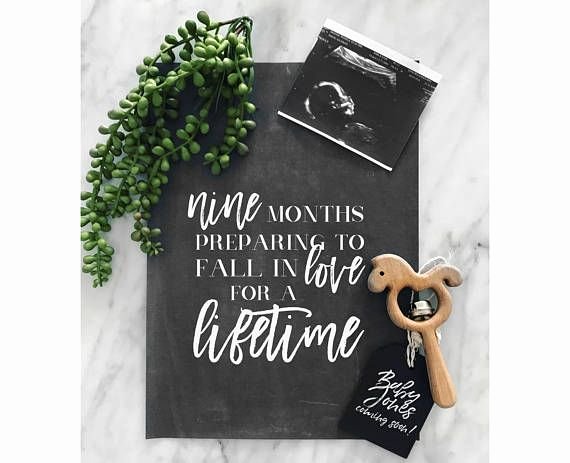 Chalkboard Baby Announcement Template Elegant Chalkboard Pregnancy Announcement Editable Template Printable Inspirational Quote Poster