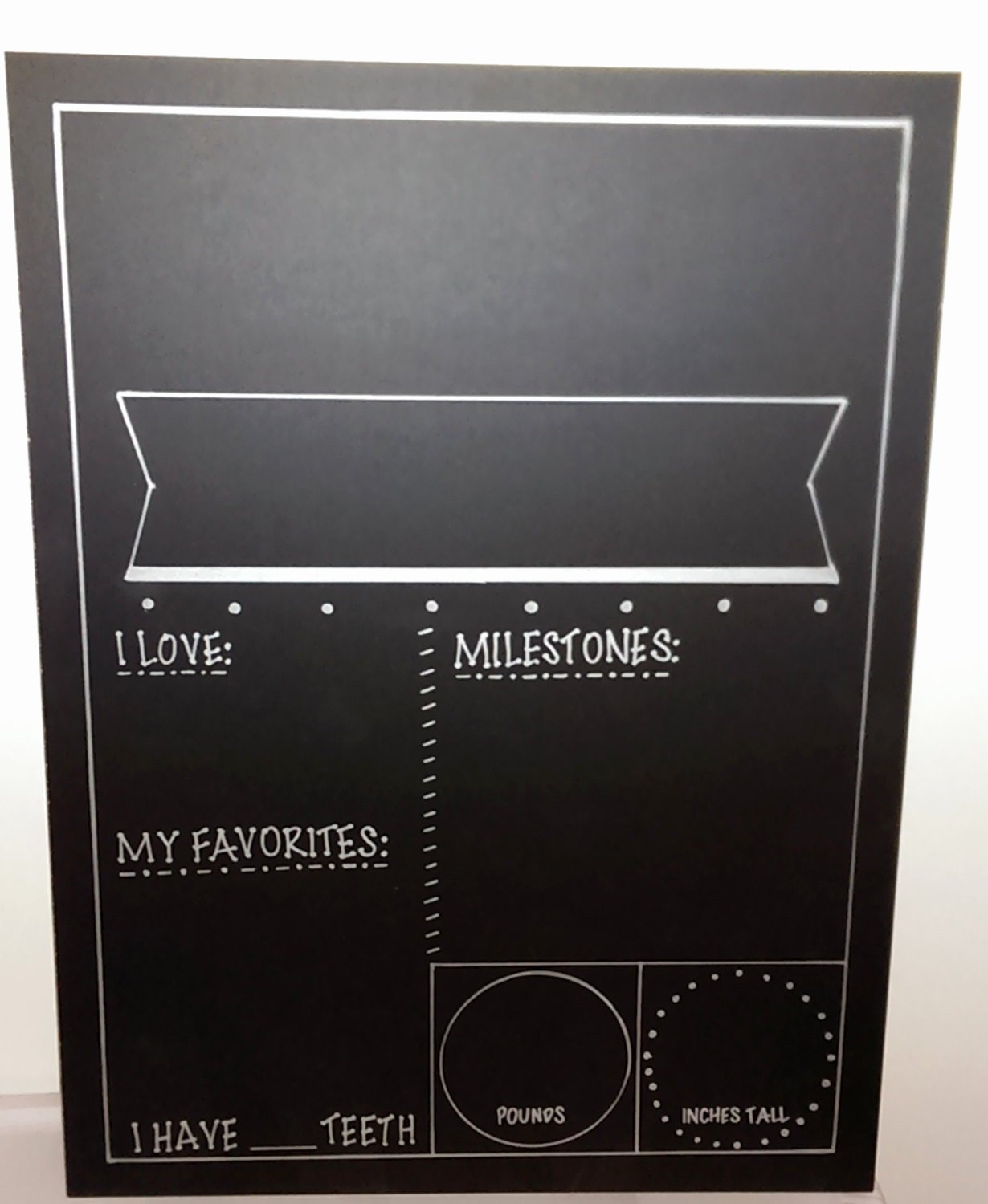 Chalkboard Birthday Sign Template Awesome Monthly Milestone Painted Chalkboard Template Sign 18 X 24