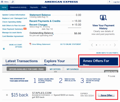 Chase Bank Statement Generator Beautiful Check Your Amex Account for A Tar Ed $15 F $100 Staples Fer Dansdeals