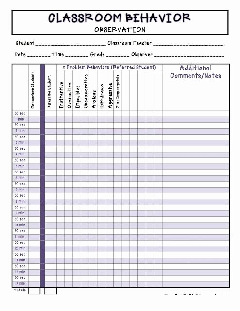 Child Behavior Checklist Pdf Lovely Free Checklist Use This Easy to Use Classroom Behavior Observation Checklist to Prepare for