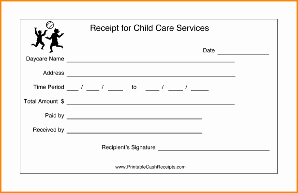 Child Care Payment Receipt Unique 5 Daycare Payment Receipt