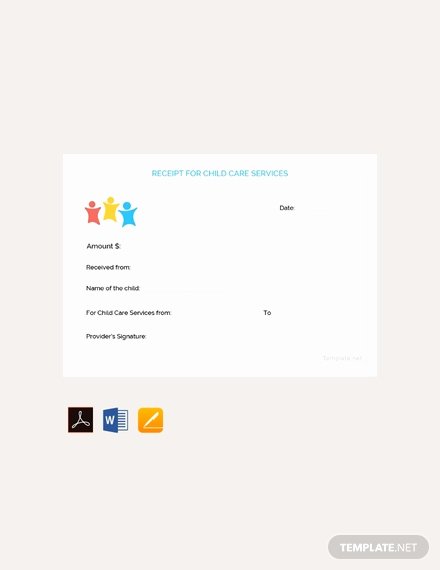 Child Care Receipt Template New 113 Free Receipt Templates Download Ready Made