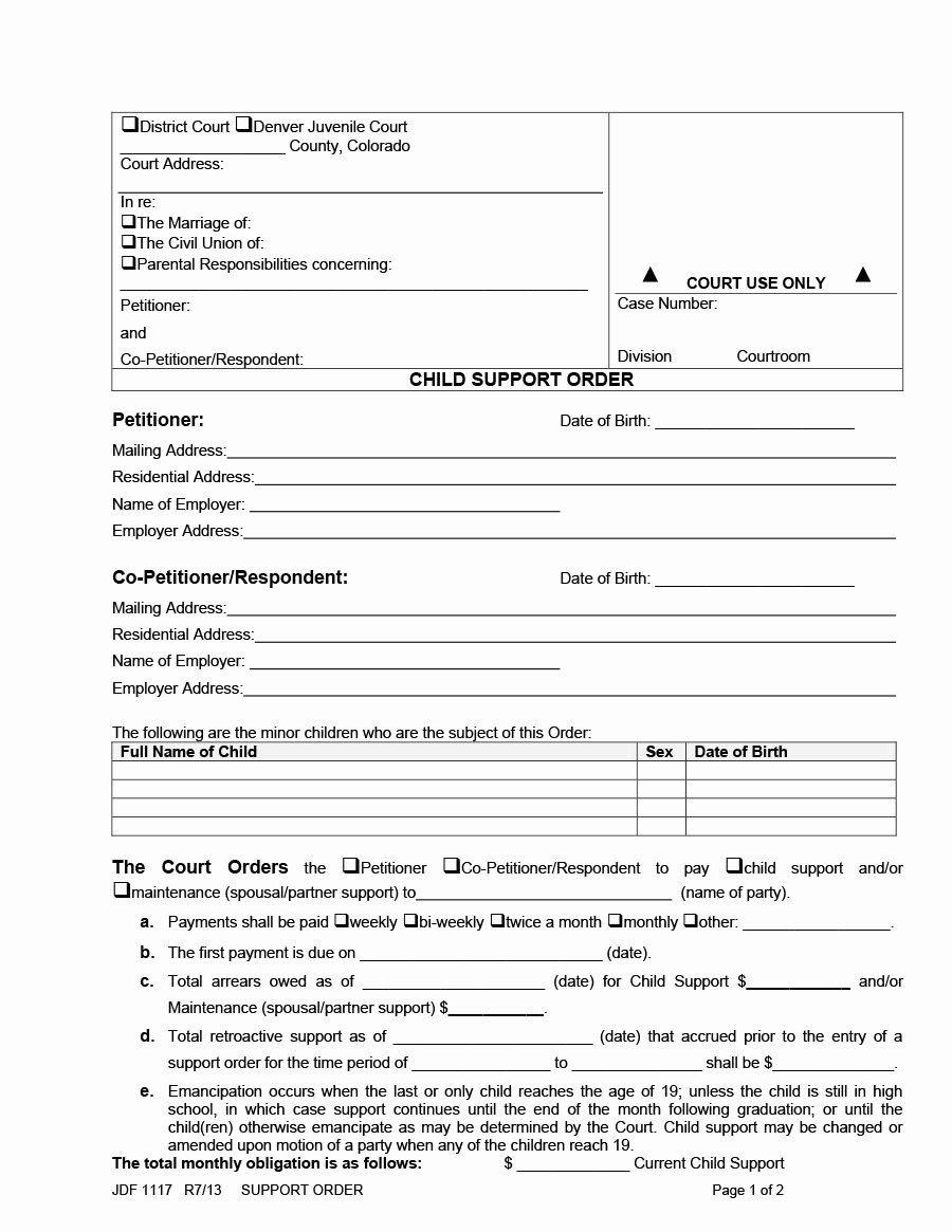 Child Support Agreement Sample Best Of 32 Free Child Support Agreement Templates Pdf &amp; Ms Word