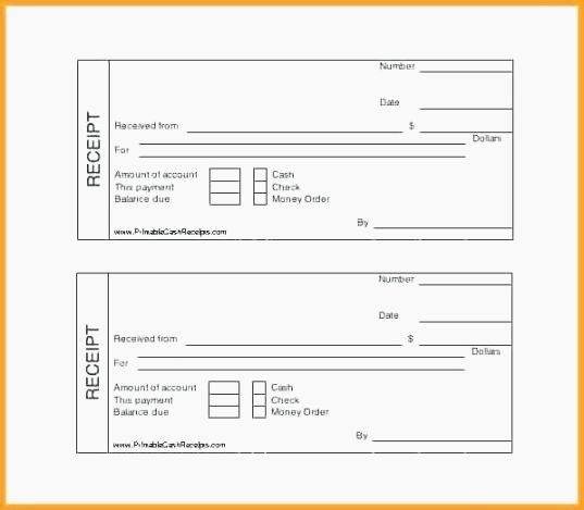 Child Support Receipt Template Beautiful Current Printable Payment Receipt form