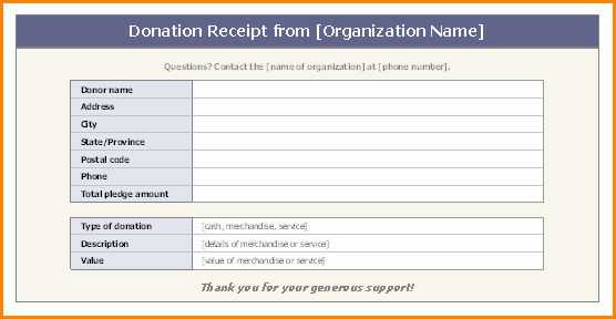 Child Support Receipt Template New 5 Receipt Of Donation