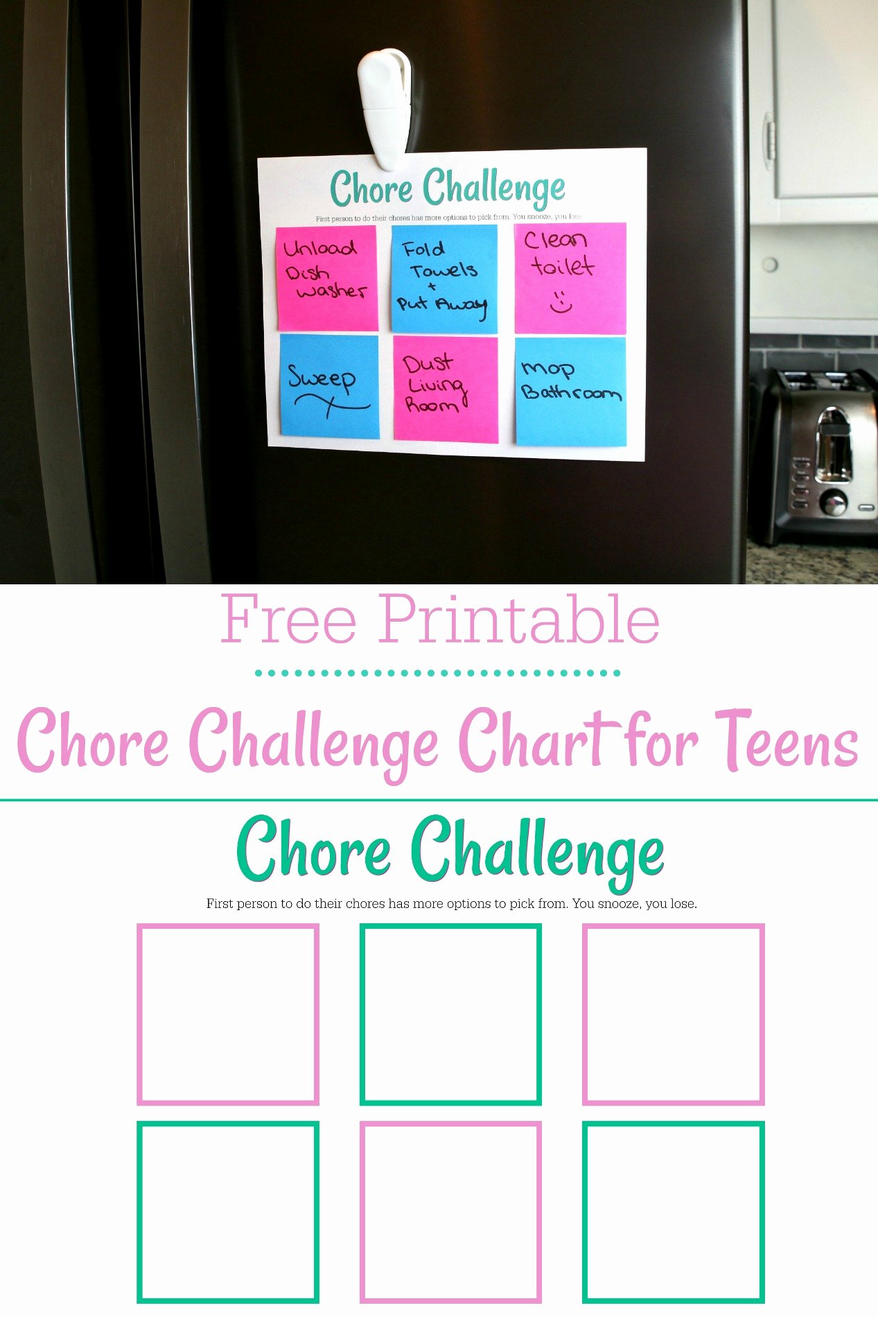 Chore Chart for Teens Awesome Free Printable Chore Chart for Teens Life Family Joy