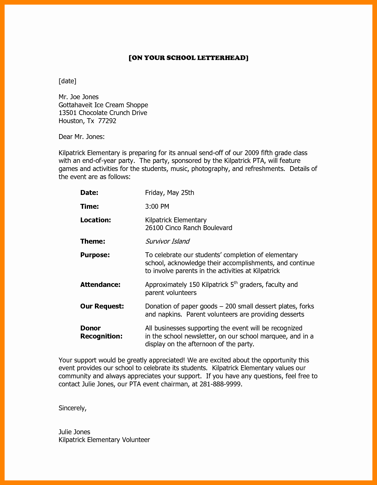 Church Donation Letter for Food New 11 Donation Request Letter Template