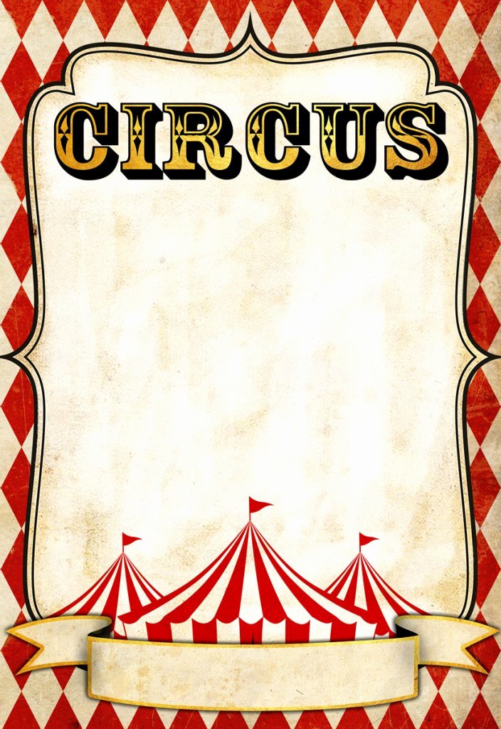 Circus Poster Template Free Download Beautiful Vintage Circus Poster Template – Layered Customizable