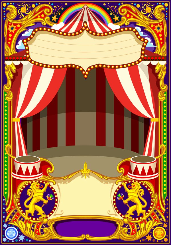 Circus Poster Template Free Download Fresh Blank Carnival Poster Template Vectors 02 Free