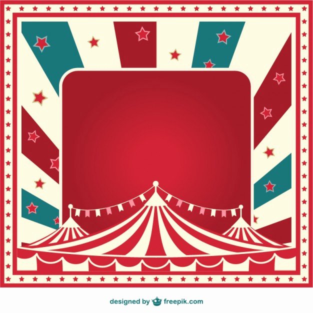 Circus Poster Template Free Download New Vintage Sunburst Circus Template Vector