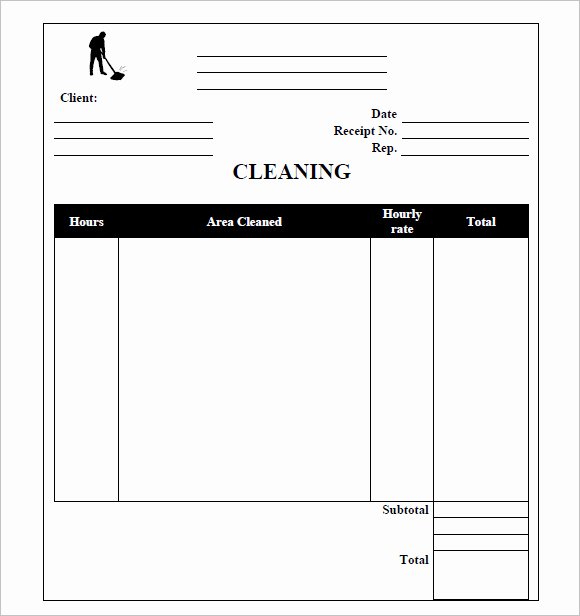 Cleaning Service Invoice Template Inspirational Template Gallery