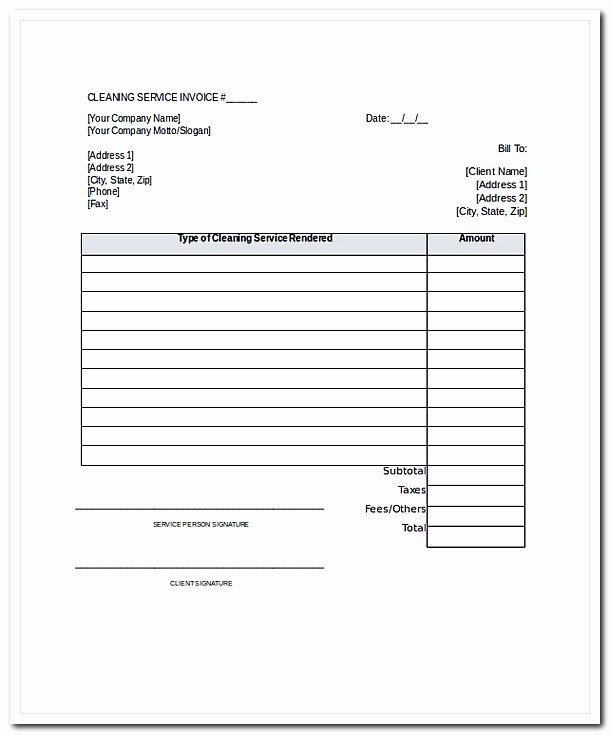 Cleaning Service Invoice Template Luxury Guides to Create House Cleaning Service Invoice with Tip for Beginners