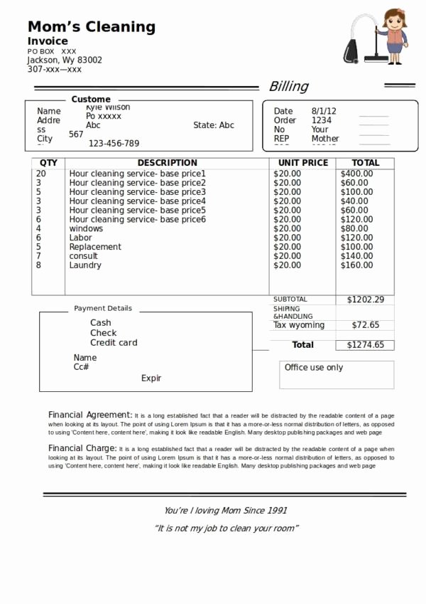 Cleaning Services Invoice Template Best Of Free 13 Cleaning Service Invoice Templates In Pdf