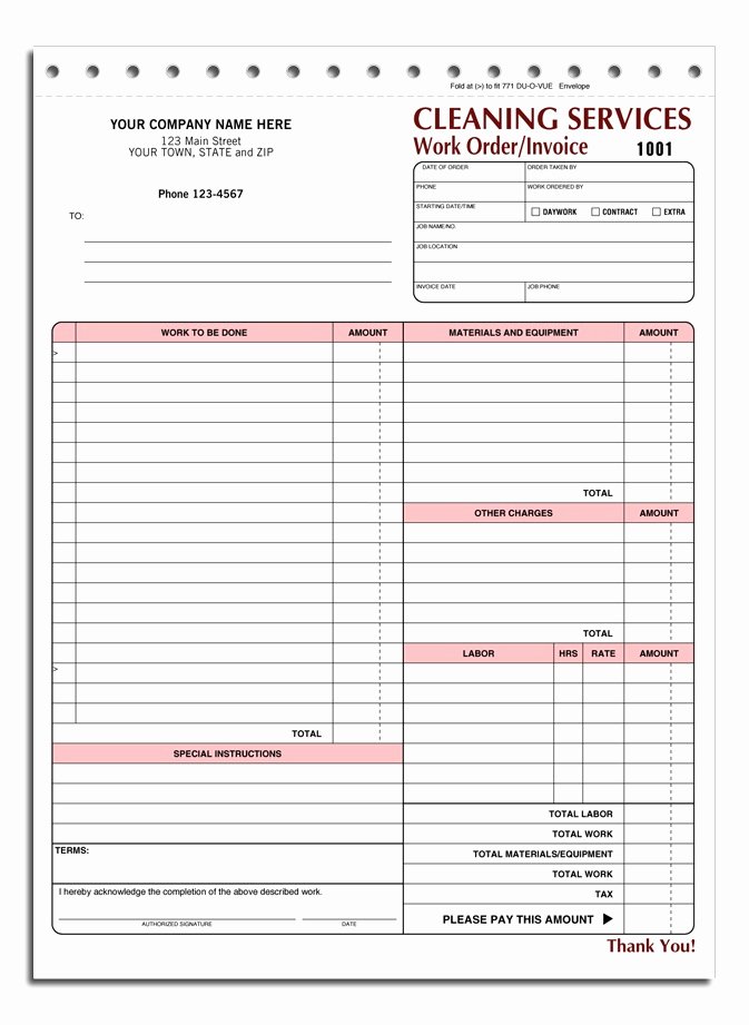 Cleaning Services Invoice Template Fresh House Cleaning Free Printable House Cleaning Invoices