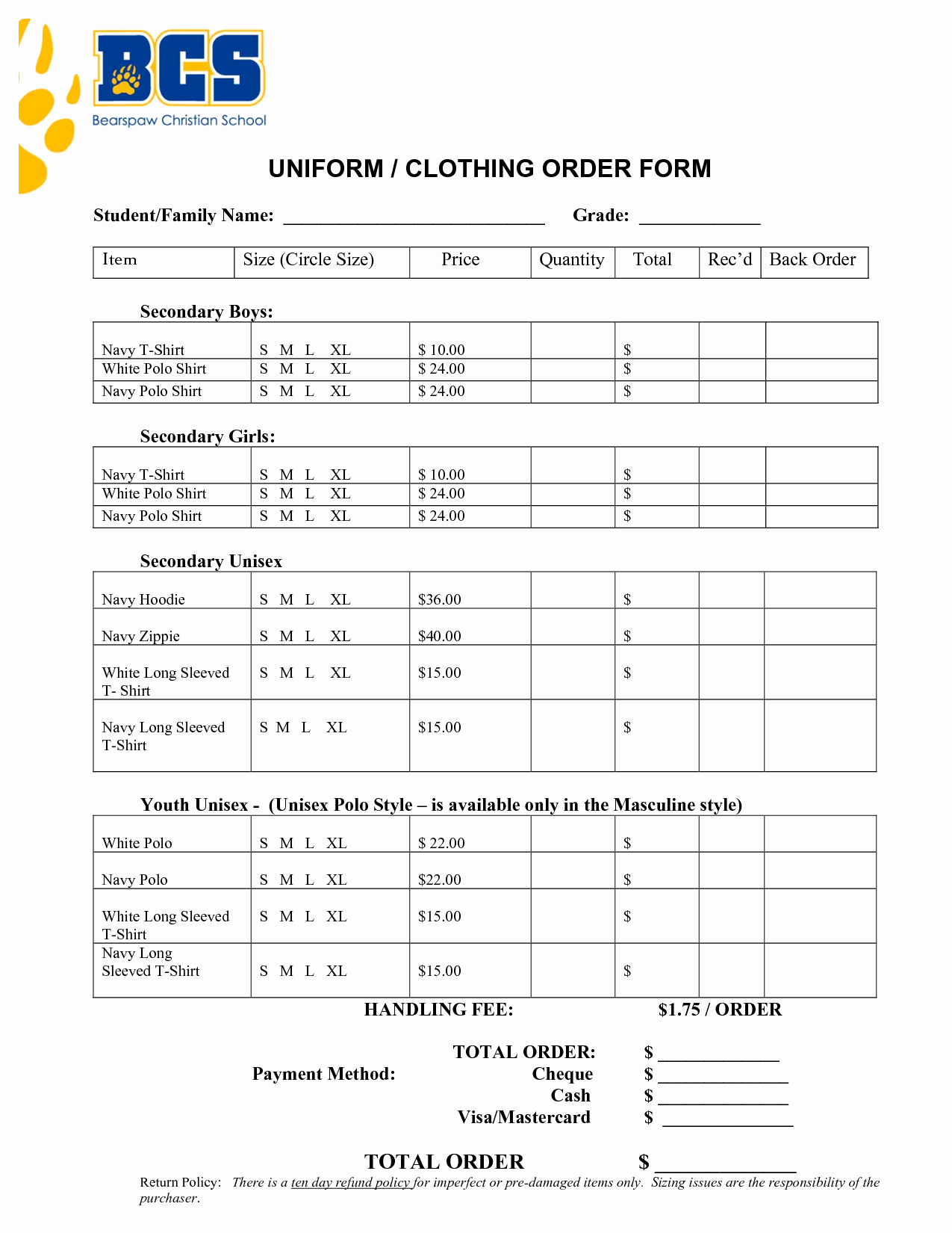 Clothing order form Template Best Of Maths Phobia Causes and Reme S Essay 1200 Words Double Spaced Freshest Problems