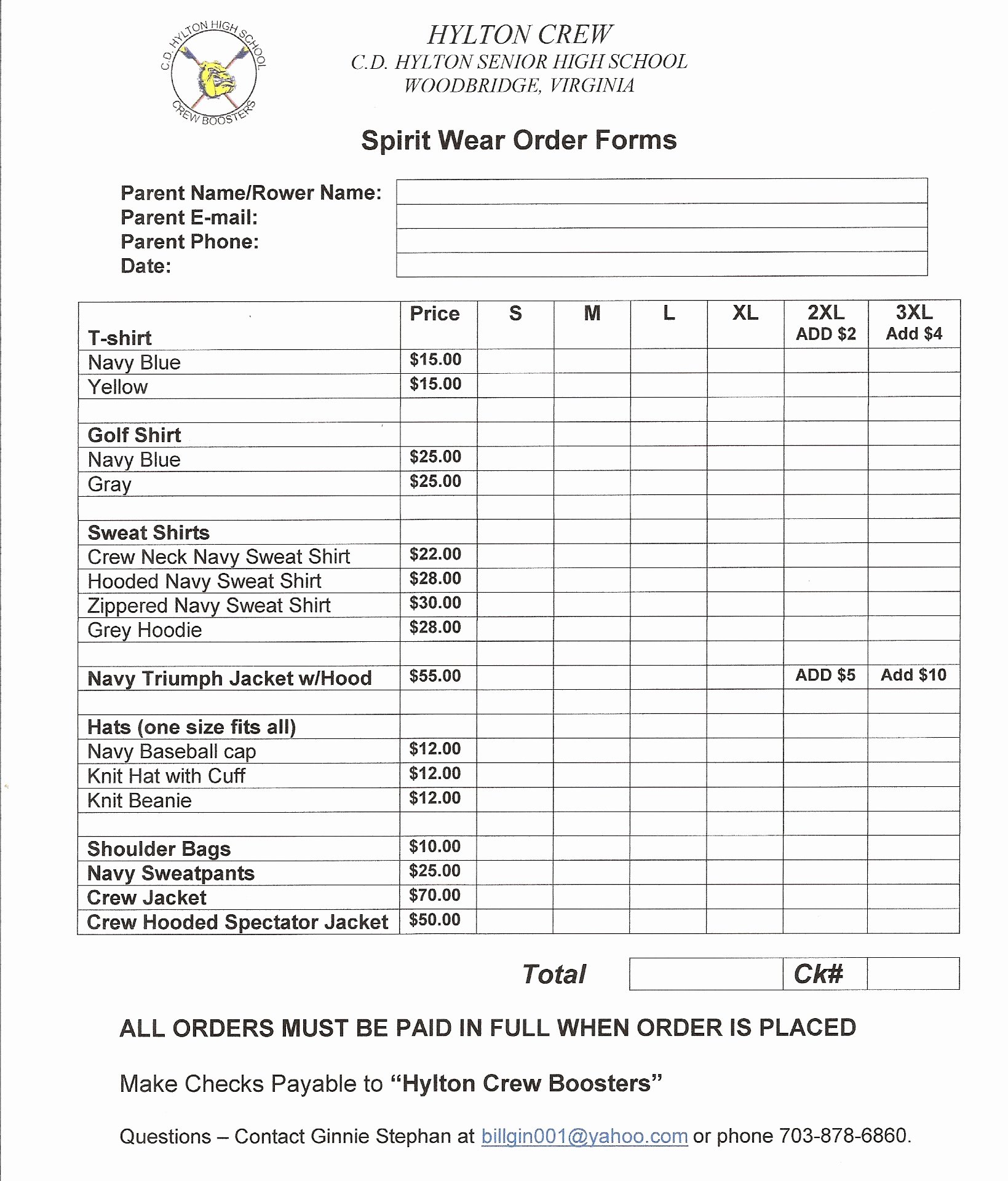 Clothing order form Template Best Of T Shirt order form Template