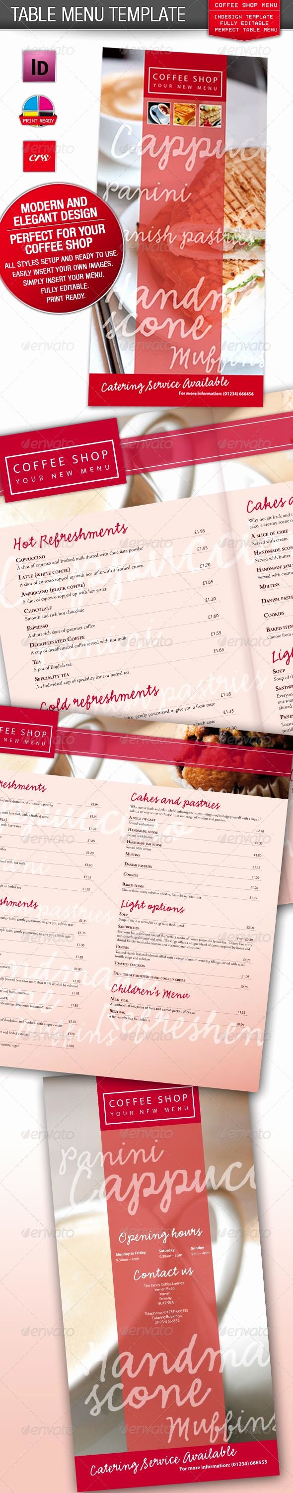 Coffee Shop Menu Template Best Of 17 Best Images About Print Templates On Pinterest