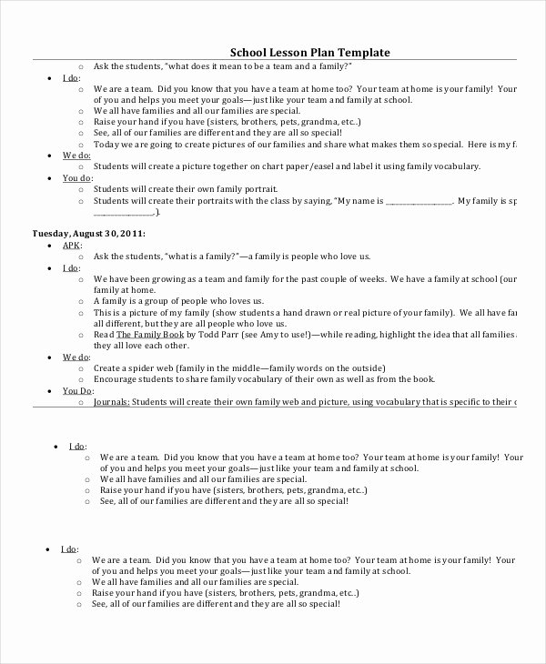 College Lesson Plan Templates Awesome Lesson Plan Template 14 Free Word Pdf Documents