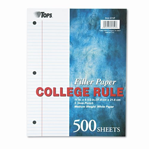 College Rule Notebook Paper Unique tops Notebook Filler Paper College Ruled 11 X 8 5 Inches Import It All