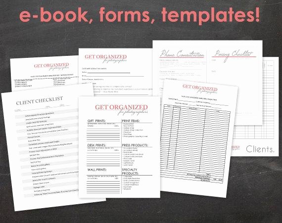 Commercial Photography Contract Template Best Of Get organized for Photographers Graphy by Jennamiedesigns