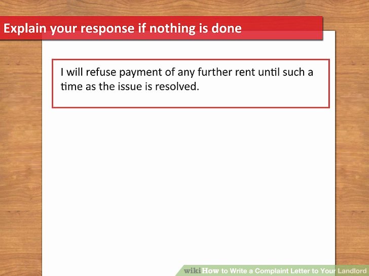 Complaint Letters to Landlord New How to Write A Plaint Letter to Your Landlord 13 Steps