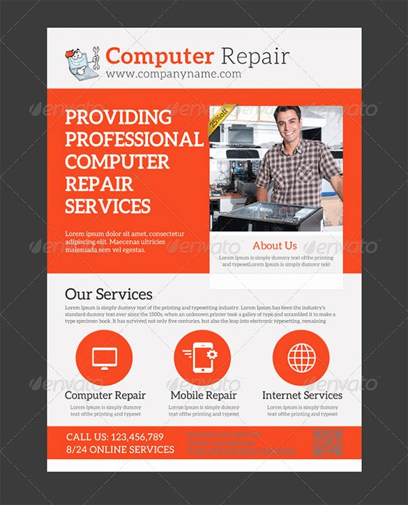 Computer Repair Flyer Templates Beautiful 26 Puter Repair Flyer Templates Psd Ai Eps format Download