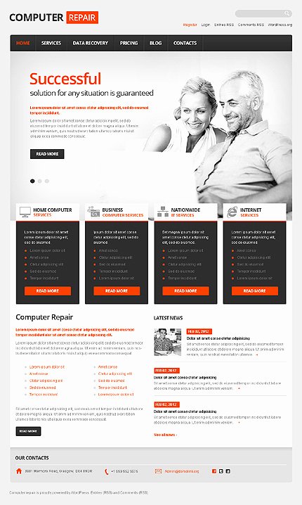 Computer Repair Website Template Free New Templatemonster Giveaway Over 1800 Wordpress themes Available