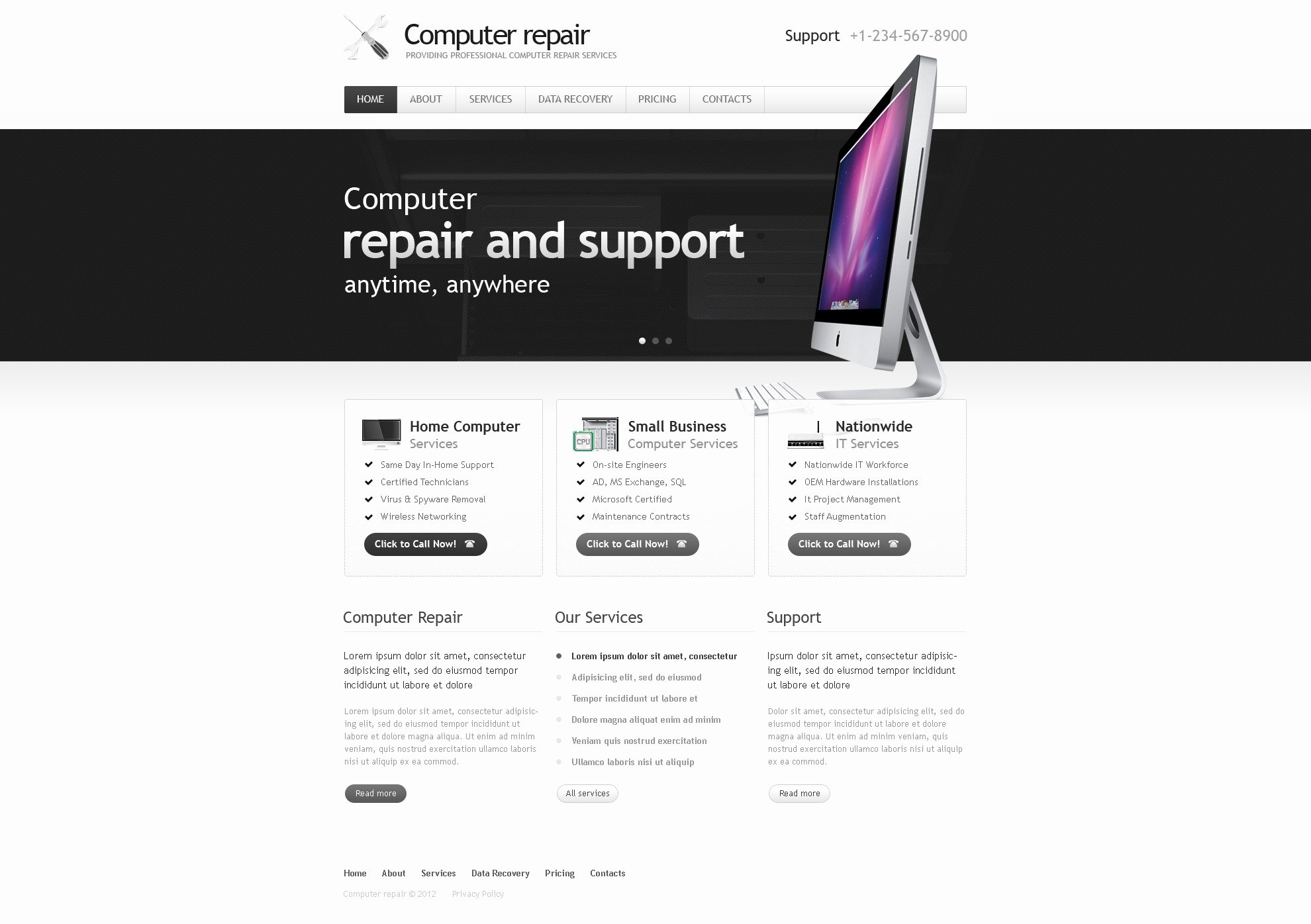 Computer Repair Website Template Fresh Puter Repair Website Template