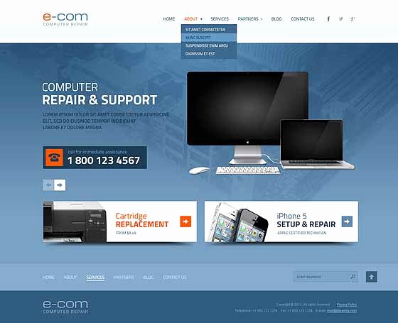 Computer Repair Websites Templates Awesome Puter Repair Website Templates Pc Repair themes