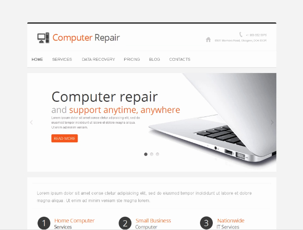 Computer Repairs Website Template Lovely 32 Best Puter Moto Cms Templates 2019