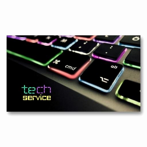 Computer Tech Business Cards Beautiful Puter Laptop Pc Repair Business Card