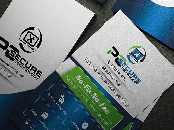 Computer Tech Business Cards Best Of Business Card for Pc Secure Technology Apny On Behance