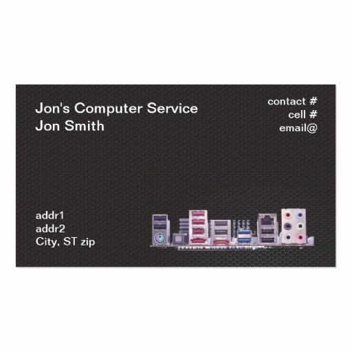 Computer Technician Business Card Lovely Puter Repair Business Card Templates