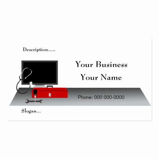 Computer Technician Business Card Unique Puter Technician Service Business Crad Business Card