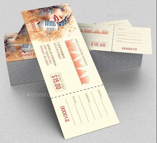 Concert Ticket Template Psd Inspirational 11 Concert Ticket Templates In Psd for Shop