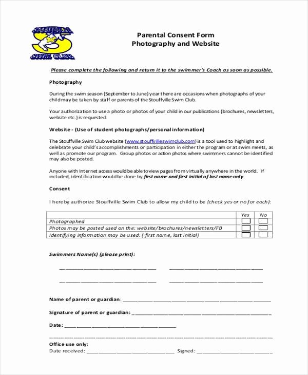 Consent form Sample for Parents Lovely Free 44 Consent form Samples In Sample Example format