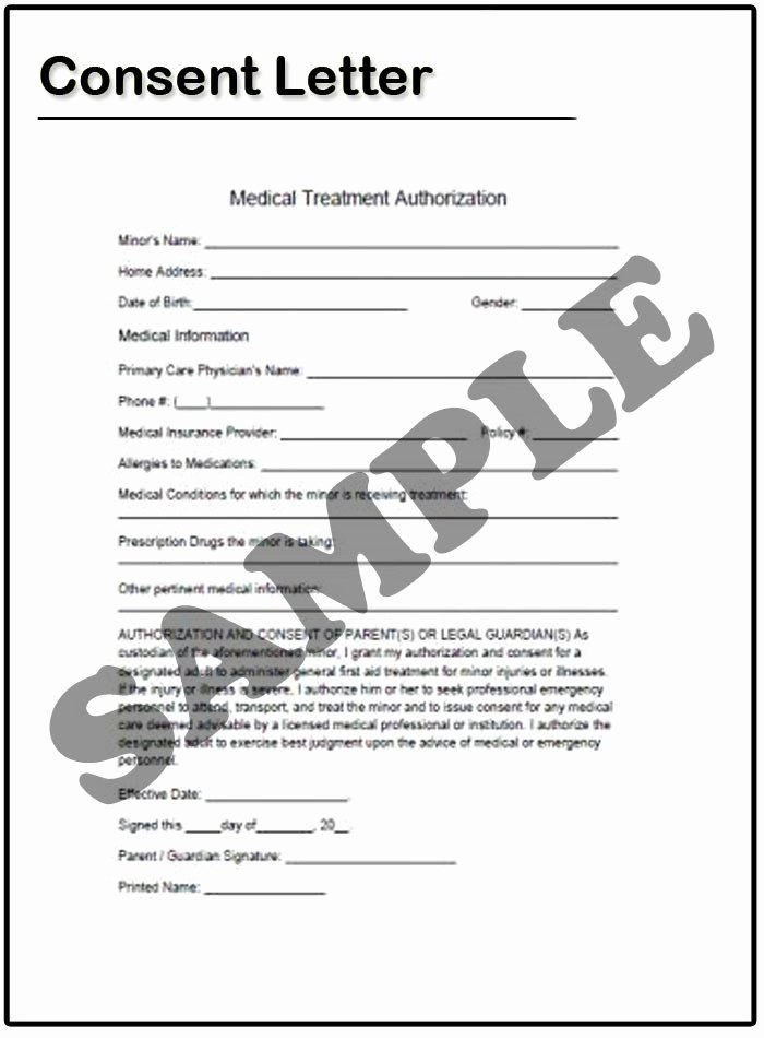 Consent form Sample for Parents New 27 Of Template Letter Consent to Travel with Grandparents