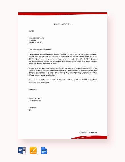 Construction Contract Termination Letter Best Of 22 Contract Termination Letter Templates Pdf Doc