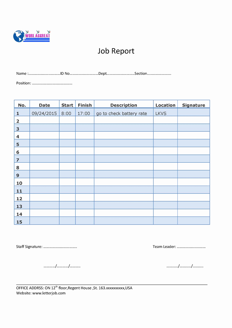 Construction Daily Report Template Luxury Jop Tips 工作技巧 작업 팁 Daily Job Report Template