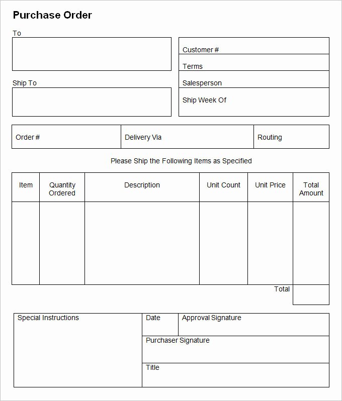 Construction Purchase order Template Beautiful 54 Purchase order Examples Pdf Doc