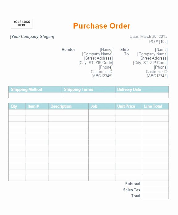 Construction Purchase order Template Lovely 8 Construction Purchase order Template Rwtat