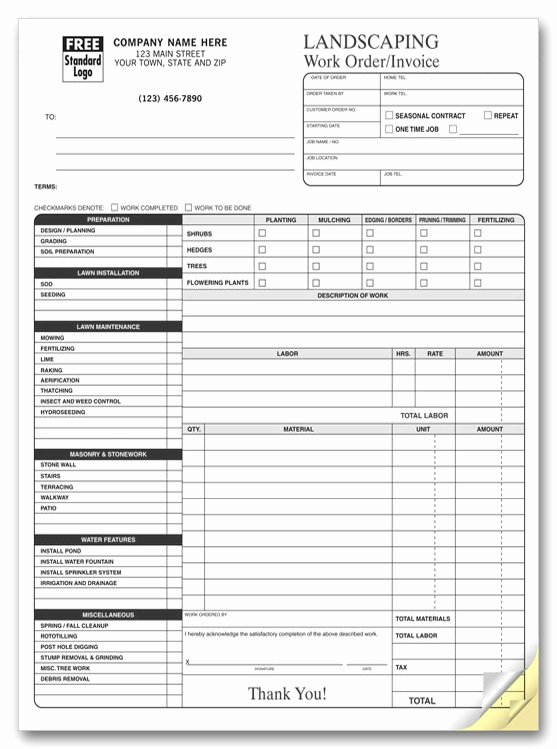 Construction Work order Template Lovely Anchorside Carbonless form Templates